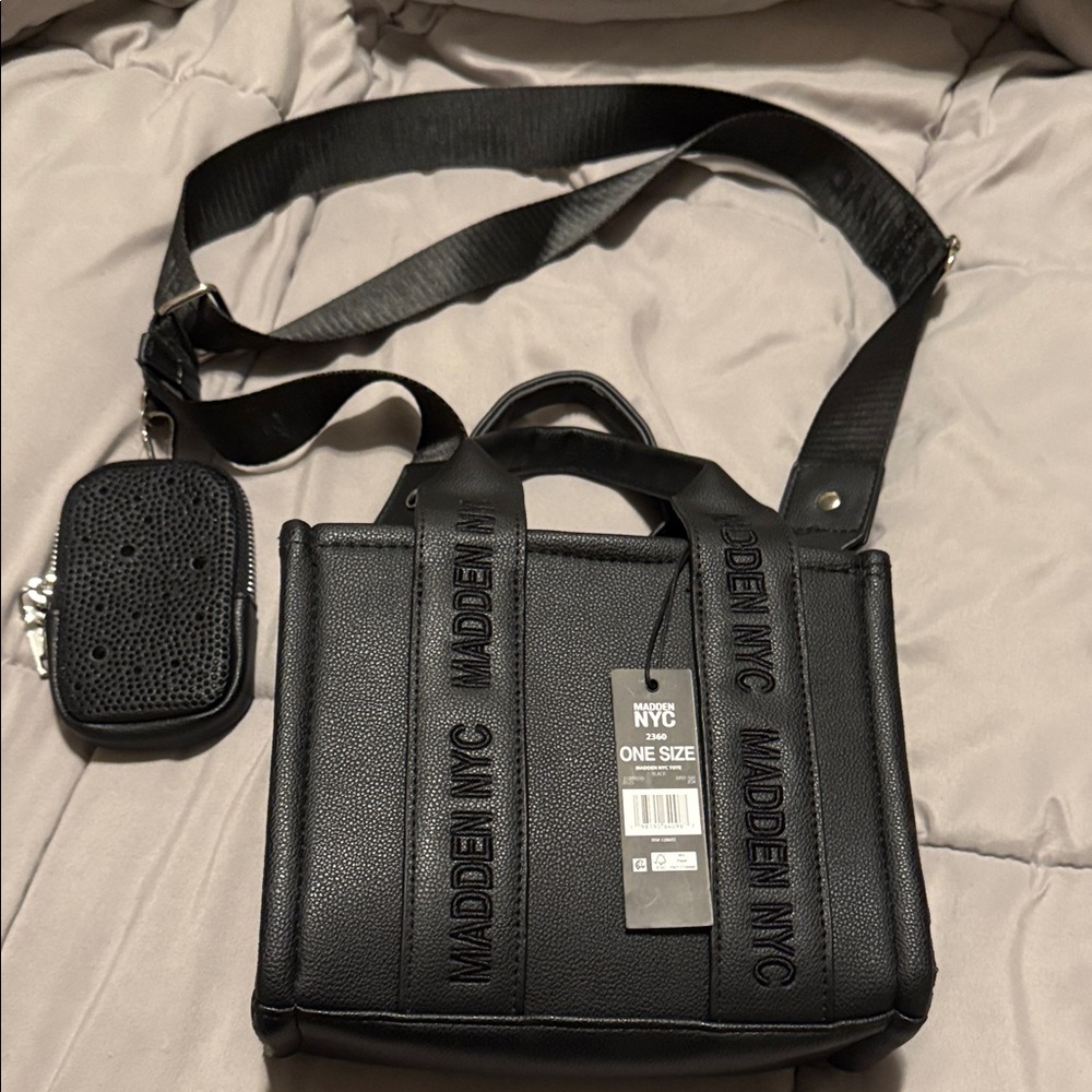 Madden NYC Black Tote Bag